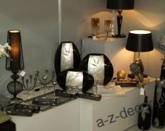 Czarno srebrne wazony ceramiczne na Home Decor 2011