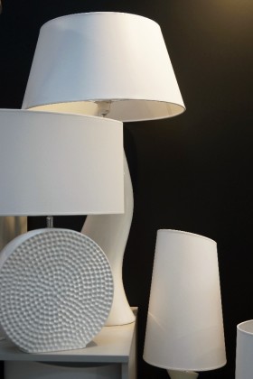 White ceramic table lamps