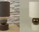 Table and bedroom lamps with ceramic bodies